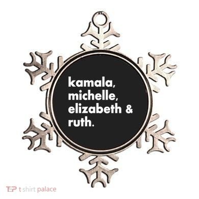 Kamala Michelle RBG Elizabeth Ruth Ornament