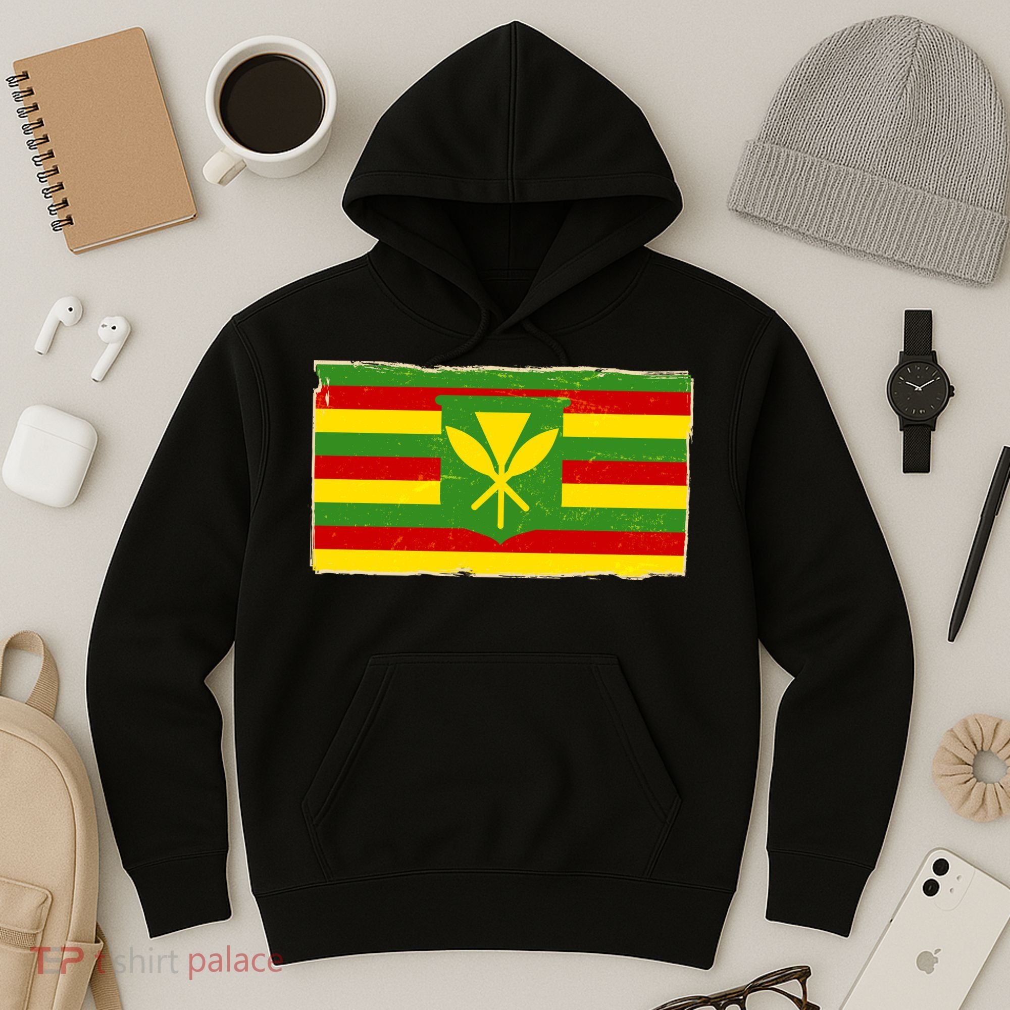 Kanaka Maoli Flag  Hoodie