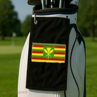 Kanaka Maoli Flag  Golf Towel thumb 2