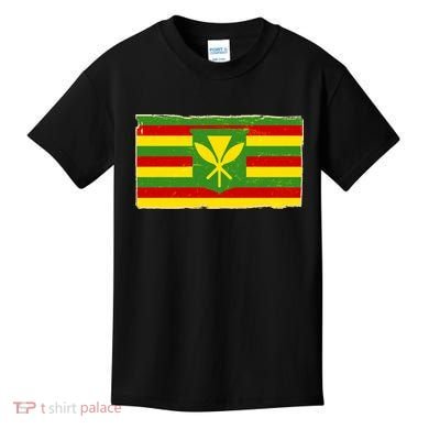 Kanaka Maoli Flag  Kids T-Shirt