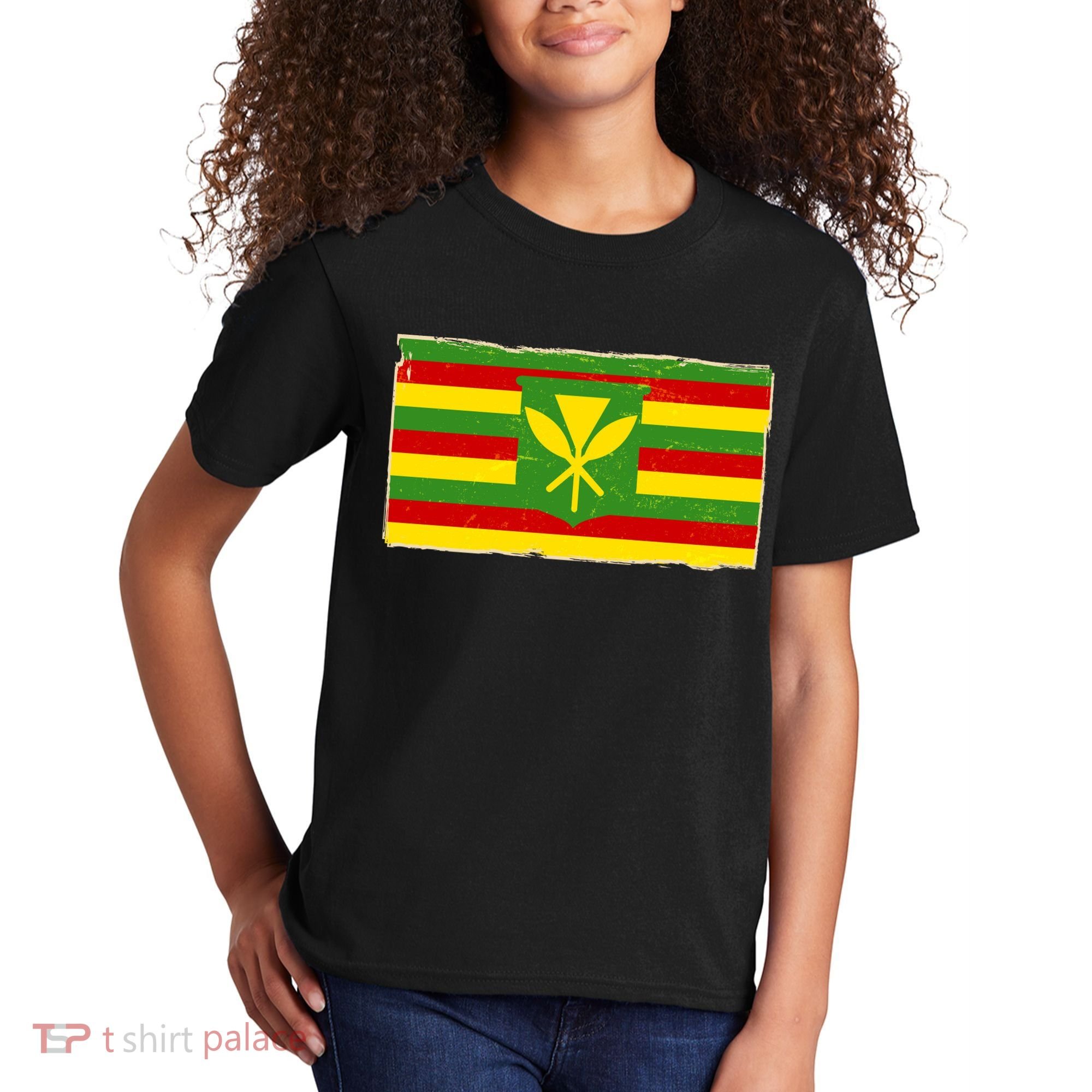 Kanaka Maoli Flag  Kids T-Shirt