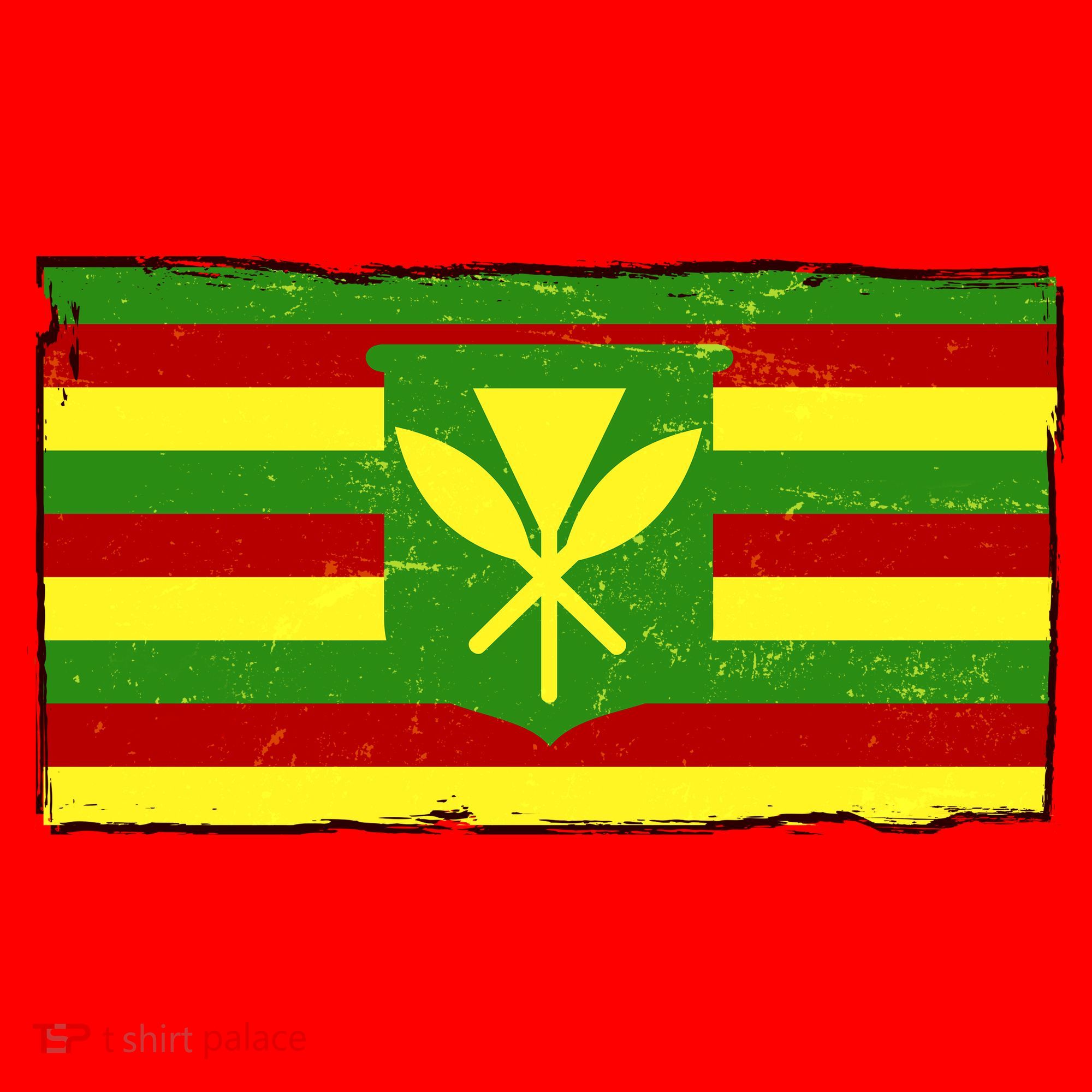 Kanaka Maoli Flag  Santa Hat