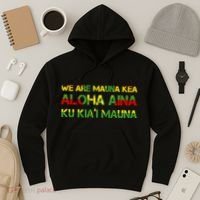 Kanaka Maoli Flag We Are Mauna Kea  Hoodie thumb 3