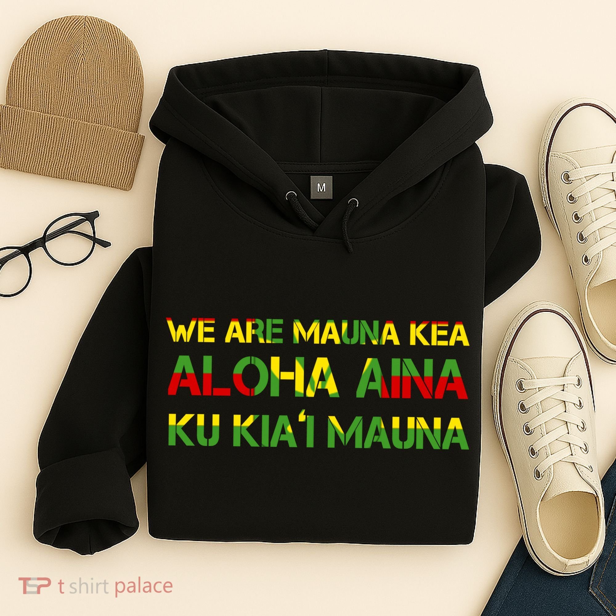 Kanaka Maoli Flag We Are Mauna Kea  Hoodie