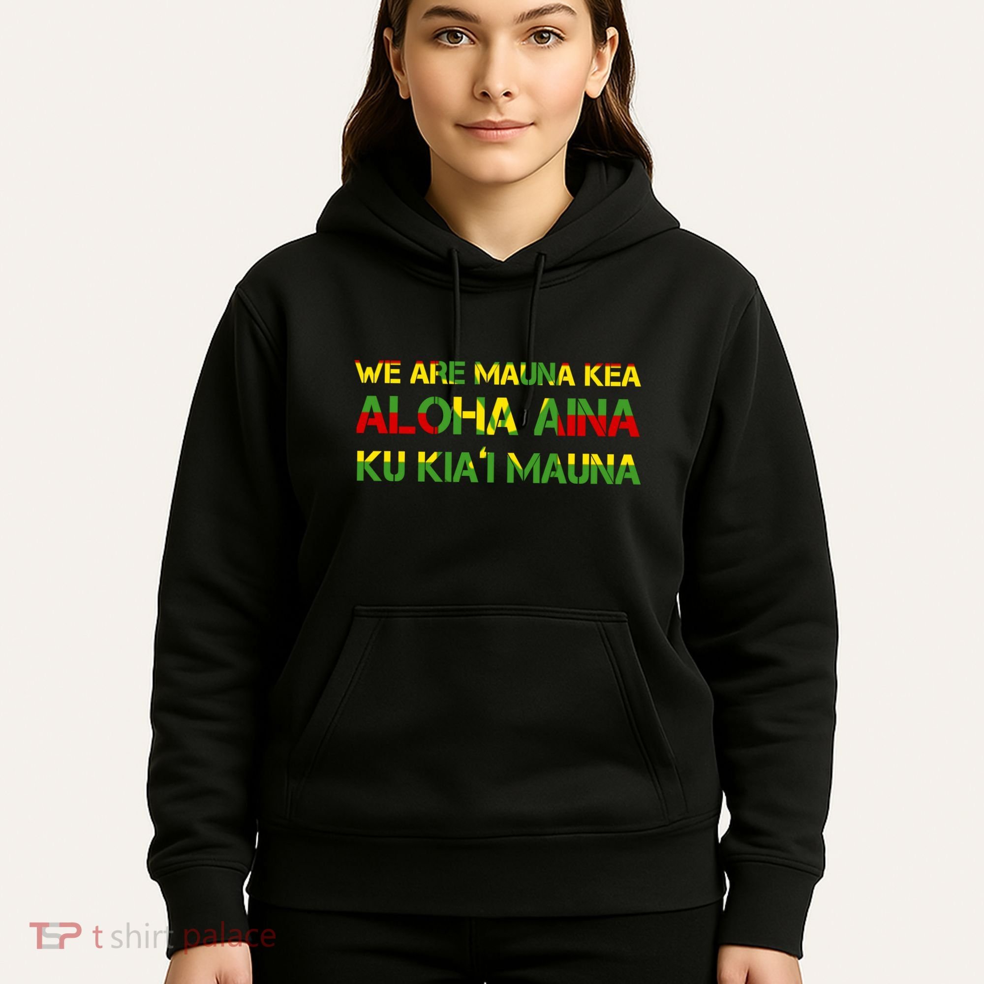 Kanaka Maoli Flag We Are Mauna Kea  Hoodie