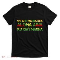 Kanaka Maoli Flag We Are Mauna Kea  T-Shirt thumb 0