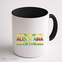 Kanaka Maoli Flag We Are Mauna Kea  Coffee Mug thumb 1