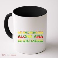 Kanaka Maoli Flag We Are Mauna Kea  Coffee Mug thumb 0