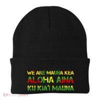Kanaka Maoli Flag We Are Mauna Kea  Beanie thumb 0