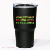 Kanaka Maoli Flag We Are Mauna Kea  Tumbler thumb 0