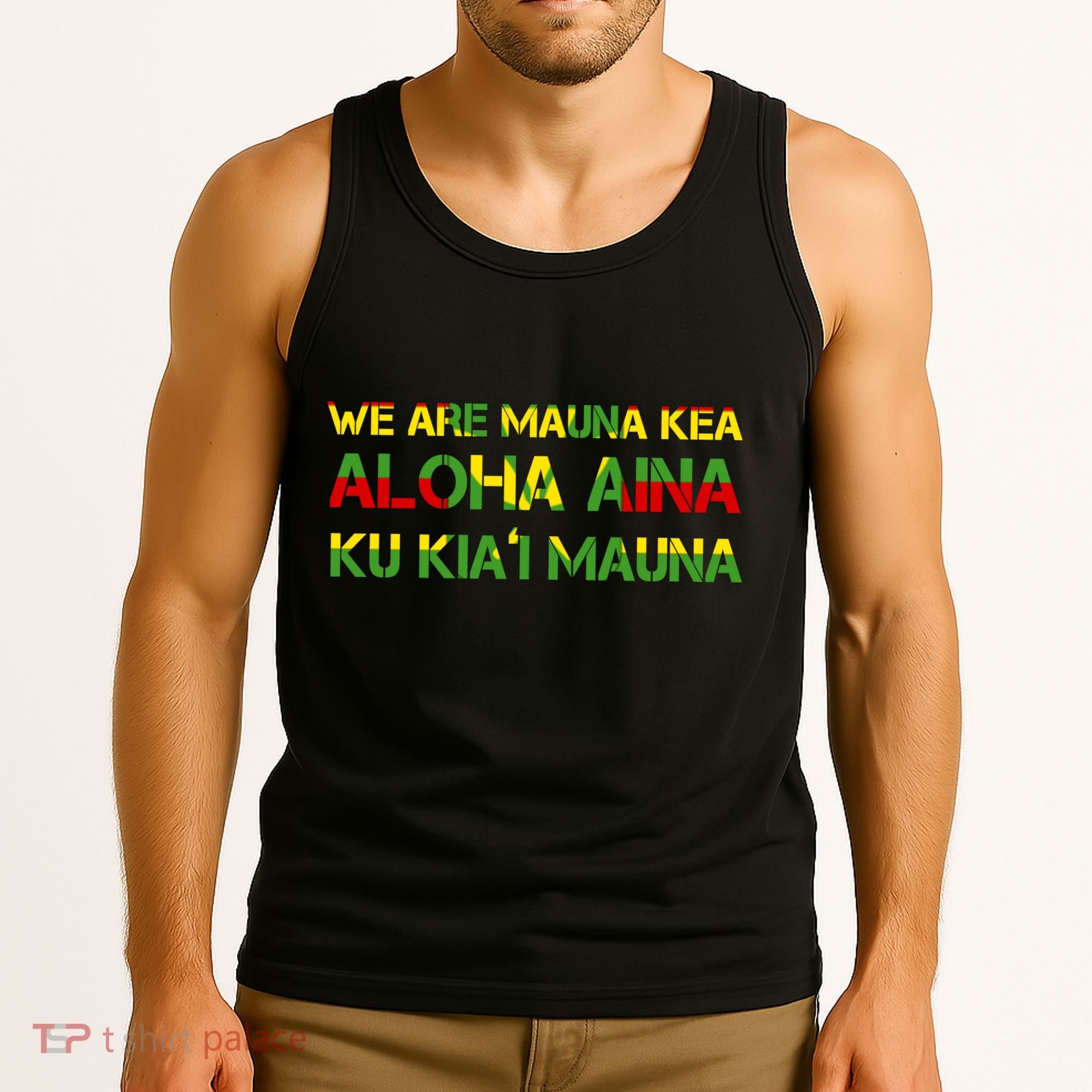 Kanaka Maoli Flag We Are Mauna Kea  Tank Top