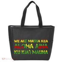 Kanaka Maoli Flag We Are Mauna Kea  Tote Bag thumb 0