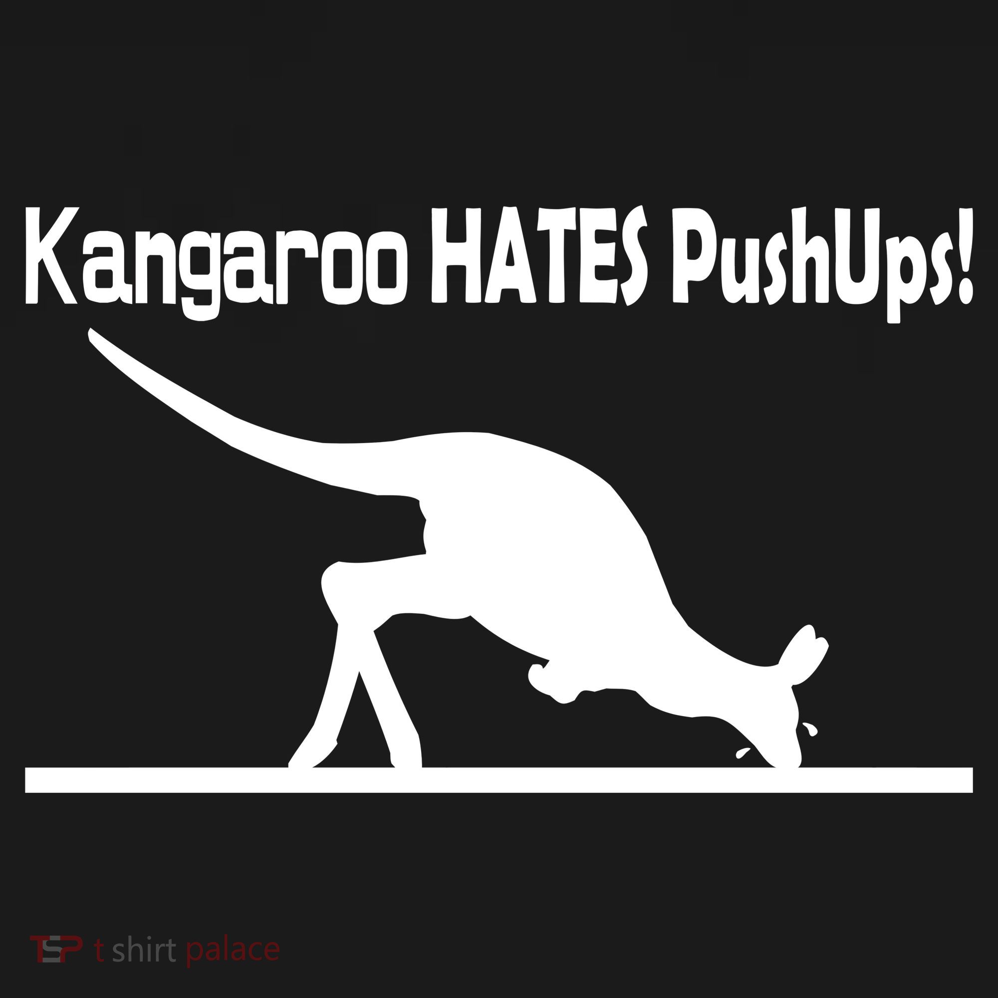 Kangaroo Hates Pushups Doggie Tank