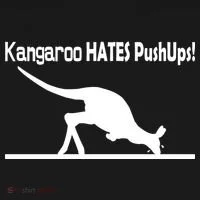 Kangaroo Hates Pushups Doggie Tank thumb 4