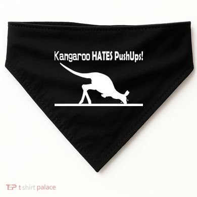 Kangaroo Hates Pushups USA-Made Doggie Bandana