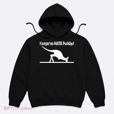 Kangaroo Hates Pushups Hoodie