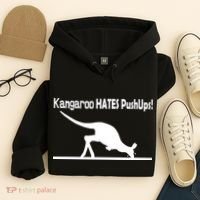 Kangaroo Hates Pushups Hoodie thumb 4
