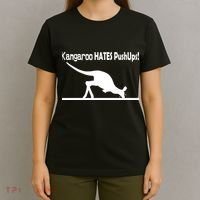 Kangaroo Hates Pushups T-Shirt thumb 4