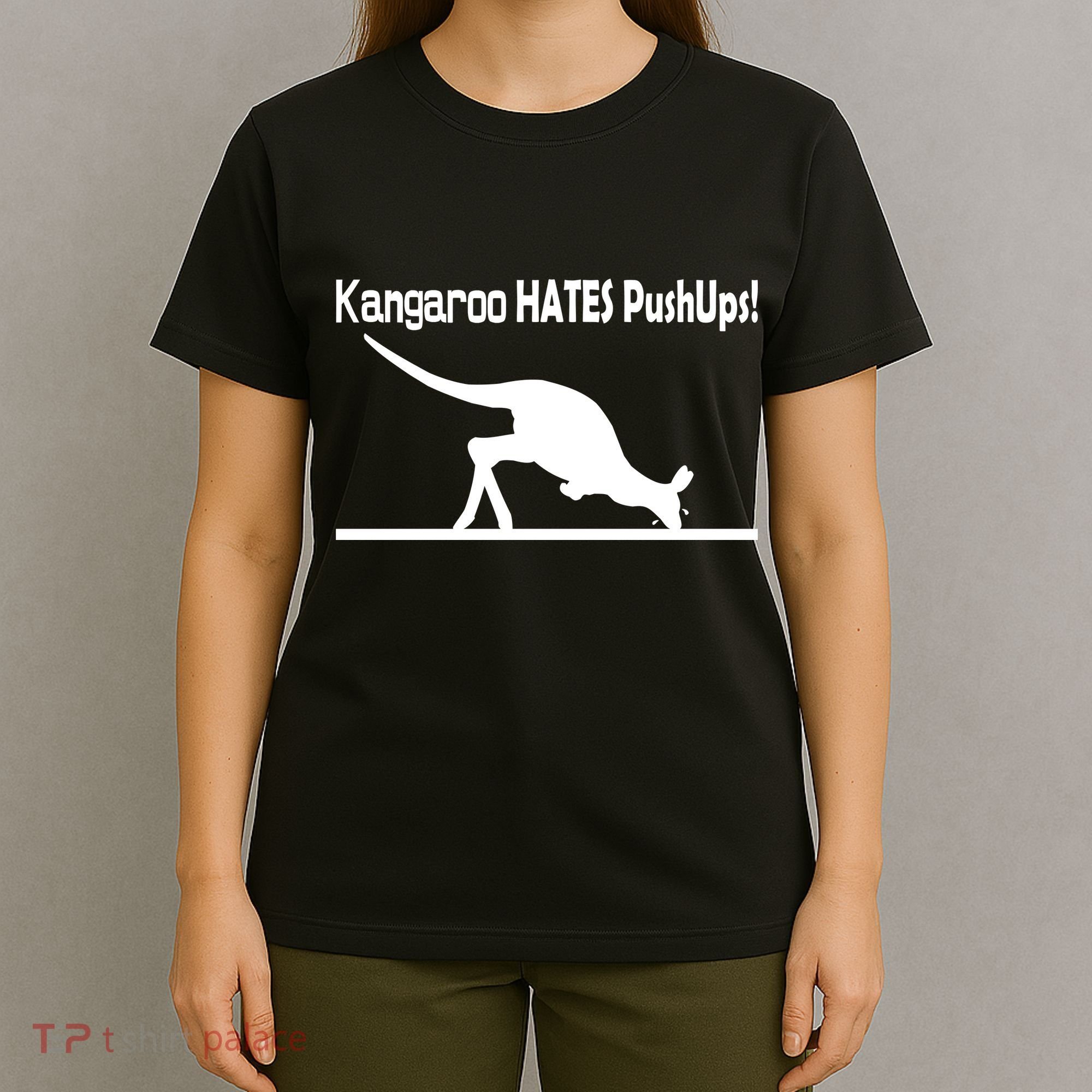 Kangaroo Hates Pushups T-Shirt