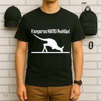 Kangaroo Hates Pushups T-Shirt thumb 6