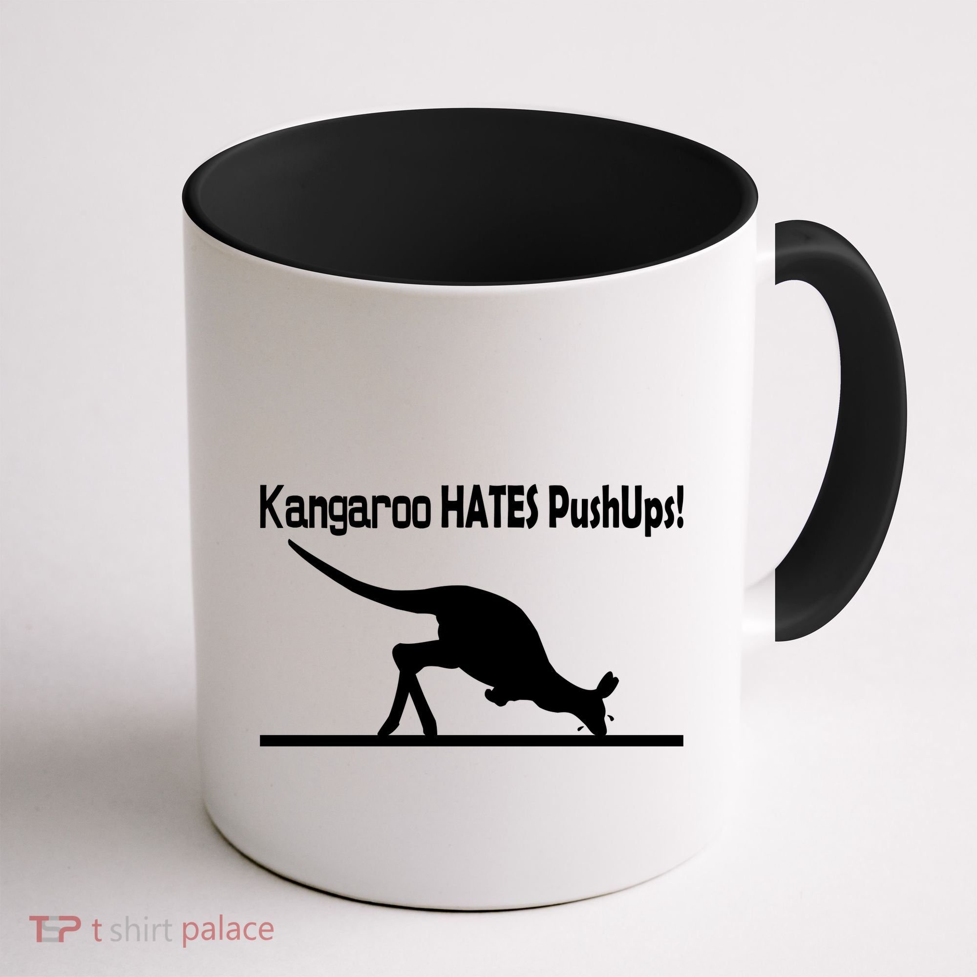 Kangaroo Hates Pushups Coffee Mug