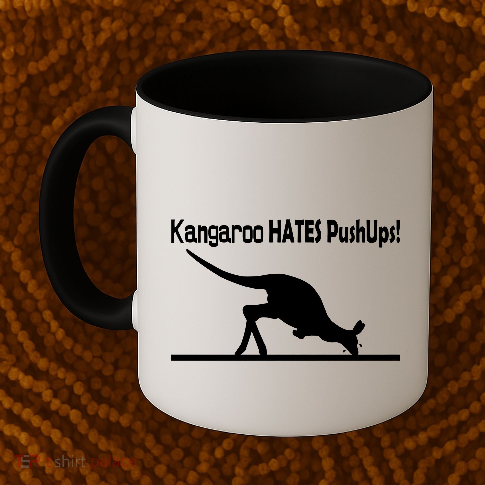 Kangaroo Hates Pushups Coffee Mug
