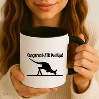 Kangaroo Hates Pushups Coffee Mug thumb 3