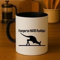 Kangaroo Hates Pushups Coffee Mug thumb 4