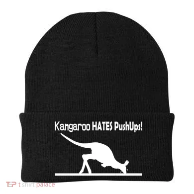 Kangaroo Hates Pushups Beanie