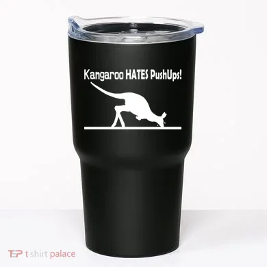 Kangaroo Hates Pushups Tumbler