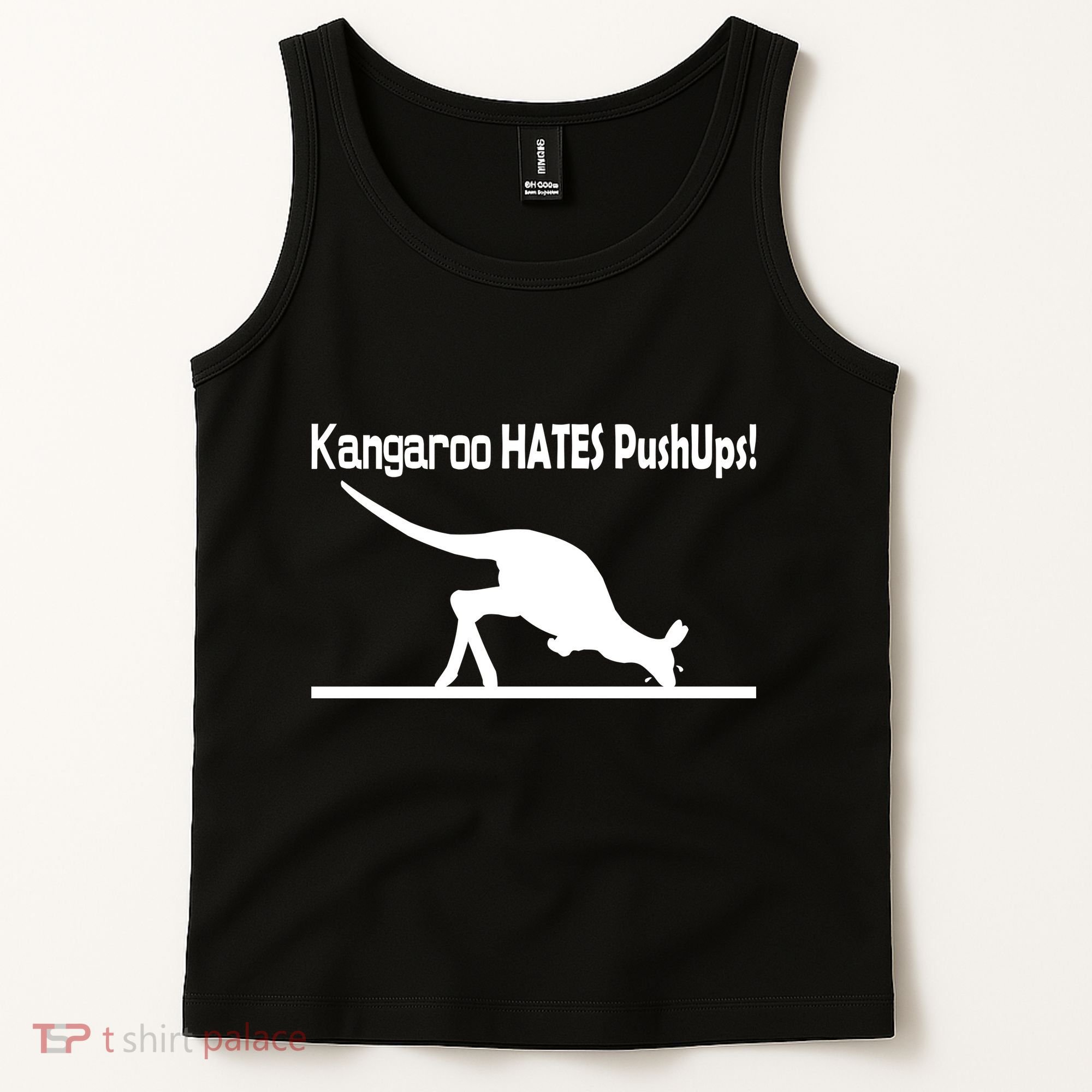 Kangaroo Hates Pushups Tank Top