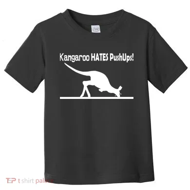 Kangaroo Hates Pushups Toddler T-Shirt