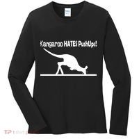 Kangaroo Hates Pushups Women's Long Sleeve Shirt thumb 0