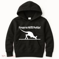 Kangaroo Hates Pushups Kids Hoodie thumb 0