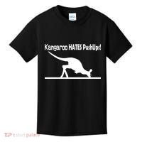 Kangaroo Hates Pushups Kids T-Shirt thumb 0