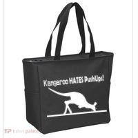 Kangaroo Hates Pushups Tote Bag thumb 2