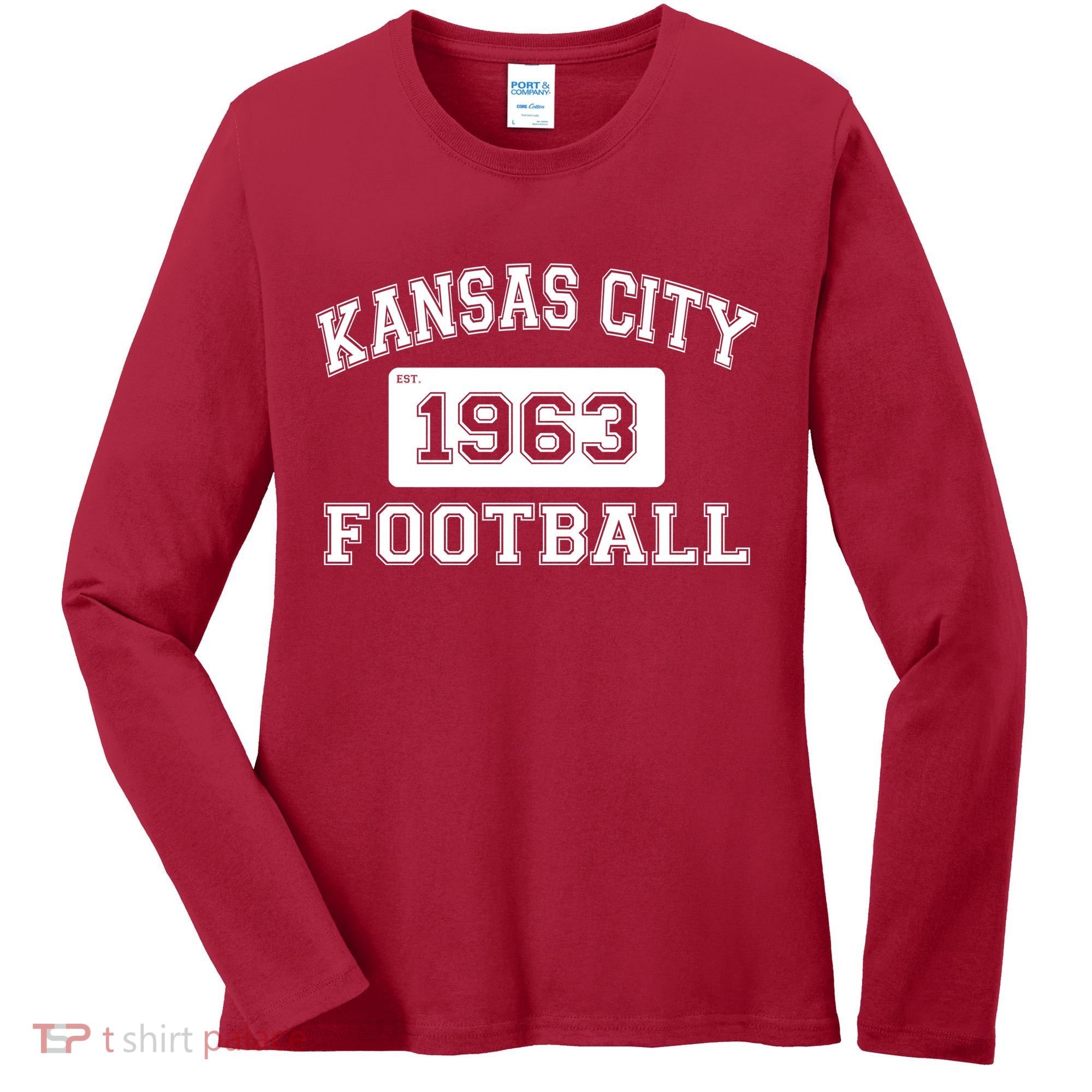 Kansas City Football Est. 1963 Women's Long Sleeve Shirt