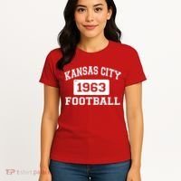 Kansas City Football Est. 1963 Women's T-Shirt thumb 4