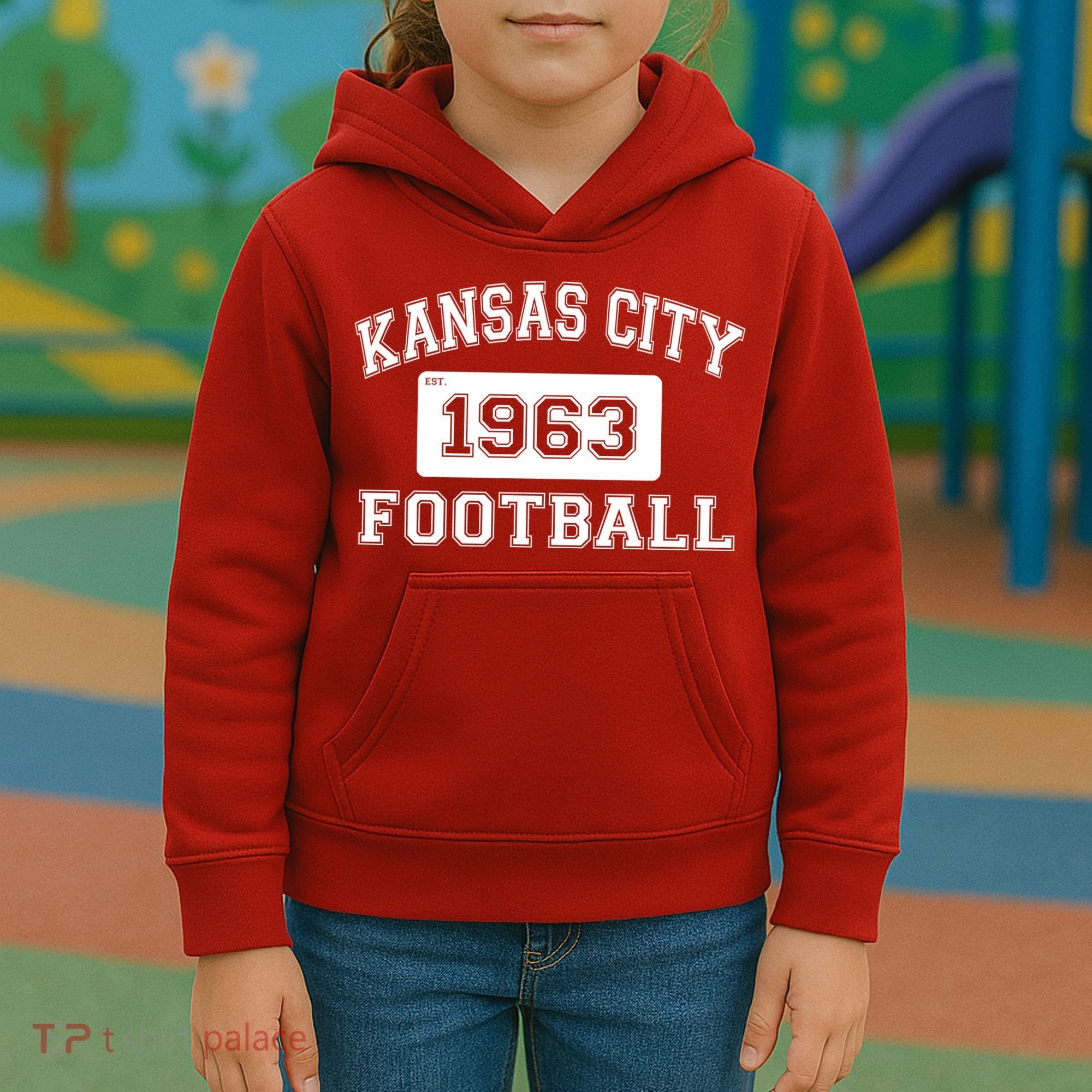 Kansas City Football Est. 1963 Kids Hoodie