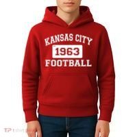 Kansas City Football Est. 1963 Kids Hoodie thumb 4