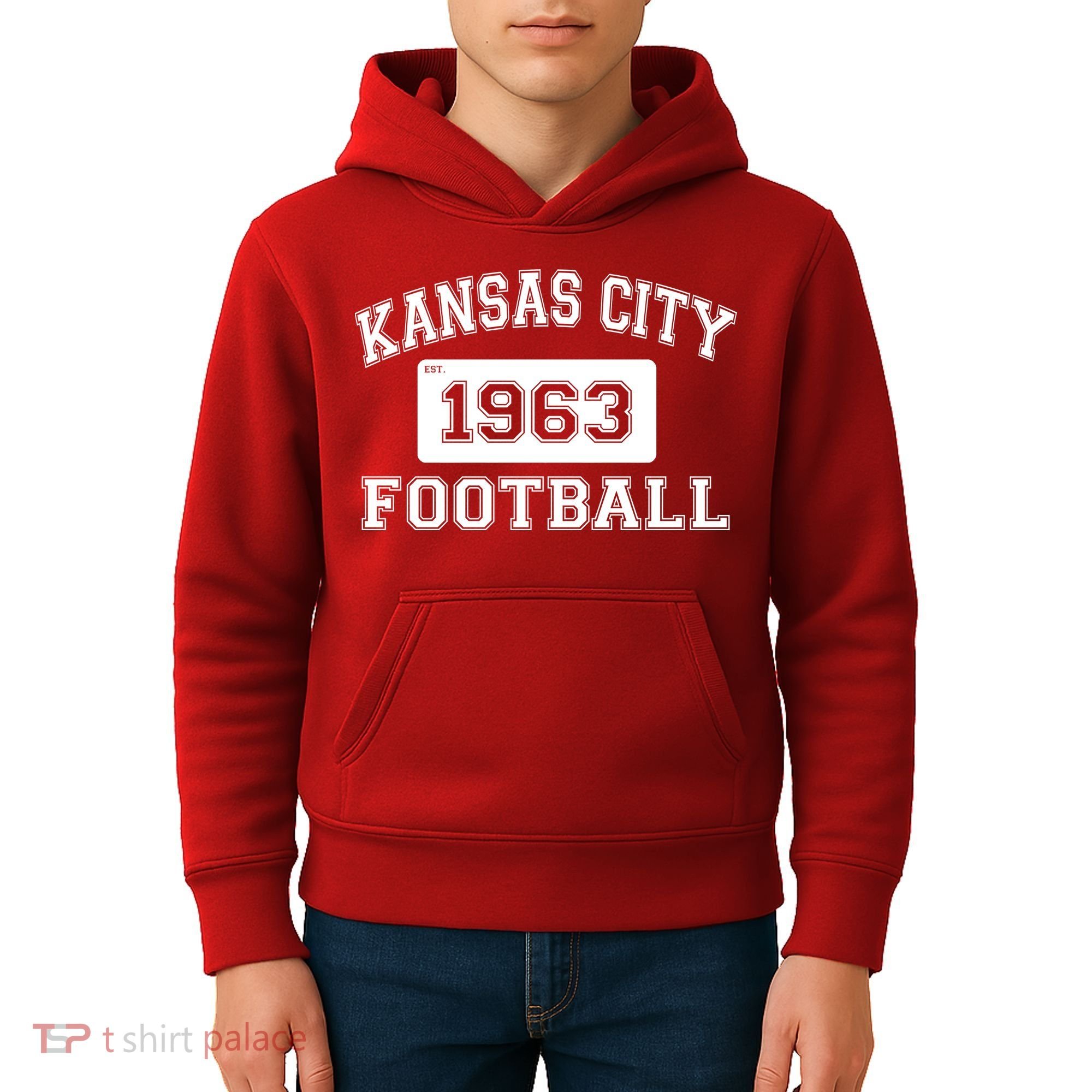 Kansas City Football Est. 1963 Kids Hoodie