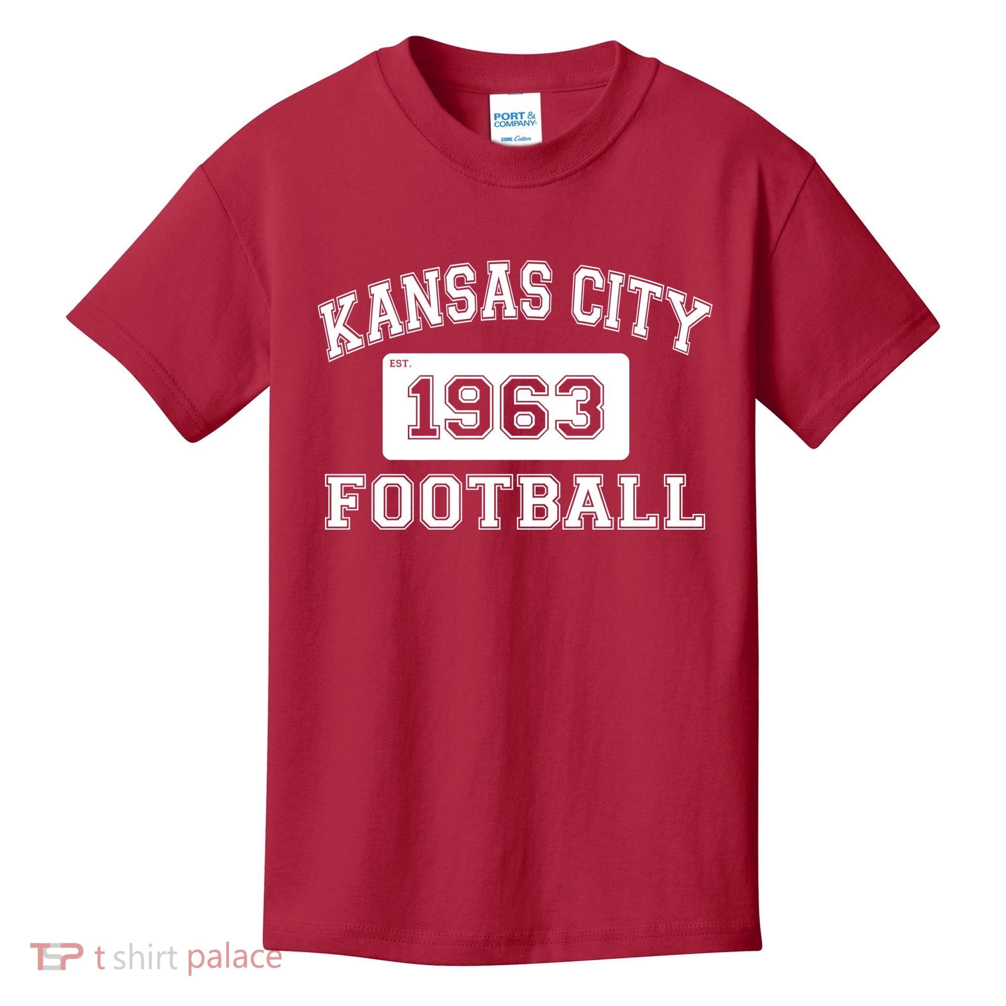 Kansas City Football Est. 1963 Kids T-Shirt