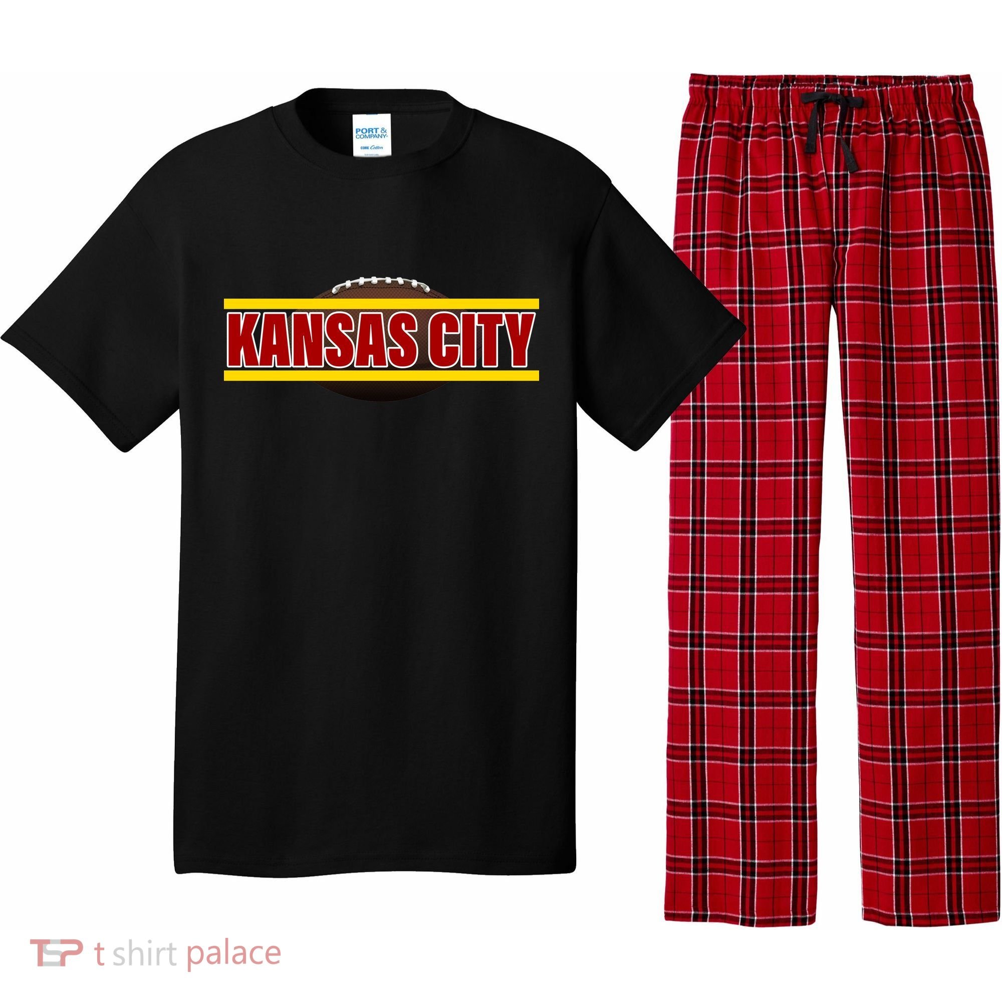 Kansas City Football Logo Pajama Set