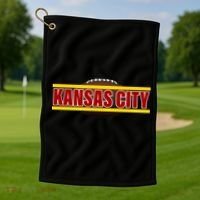 Kansas City Football Logo Golf Towel thumb 1