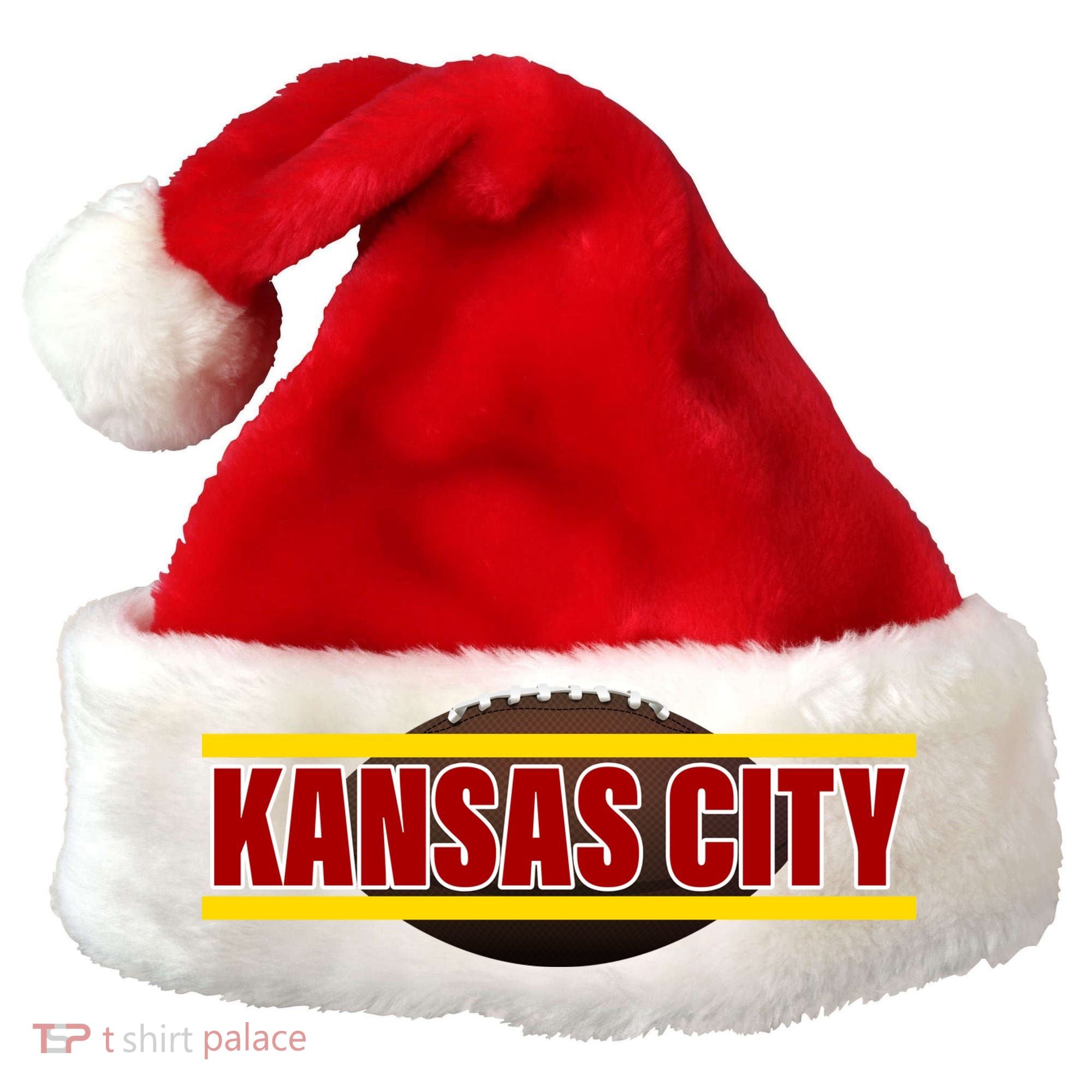Kansas City Football Logo Santa Hat