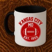 Kansas City Football MO Retro Chief Coffee Mug thumb 2