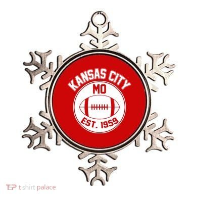 Kansas City Football MO Retro Chief Ornament
