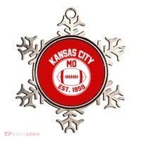 Kansas City Football MO Retro Chief Ornament thumb 0