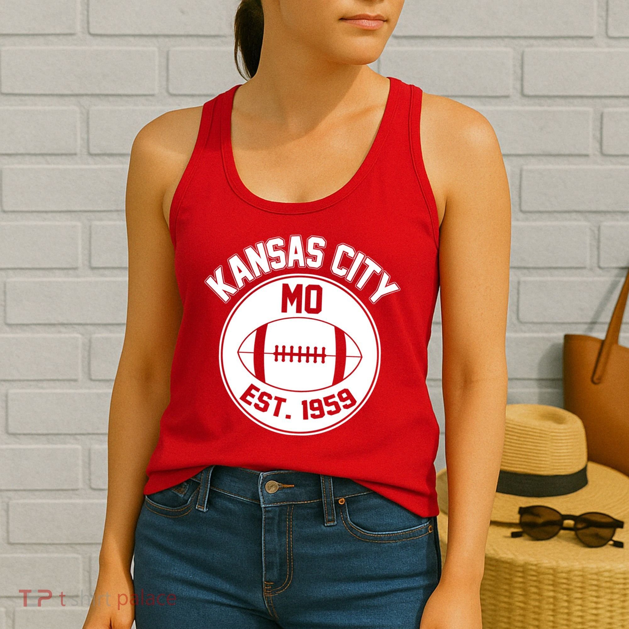 Kansas City Football MO Retro Chief Women's Tank Top