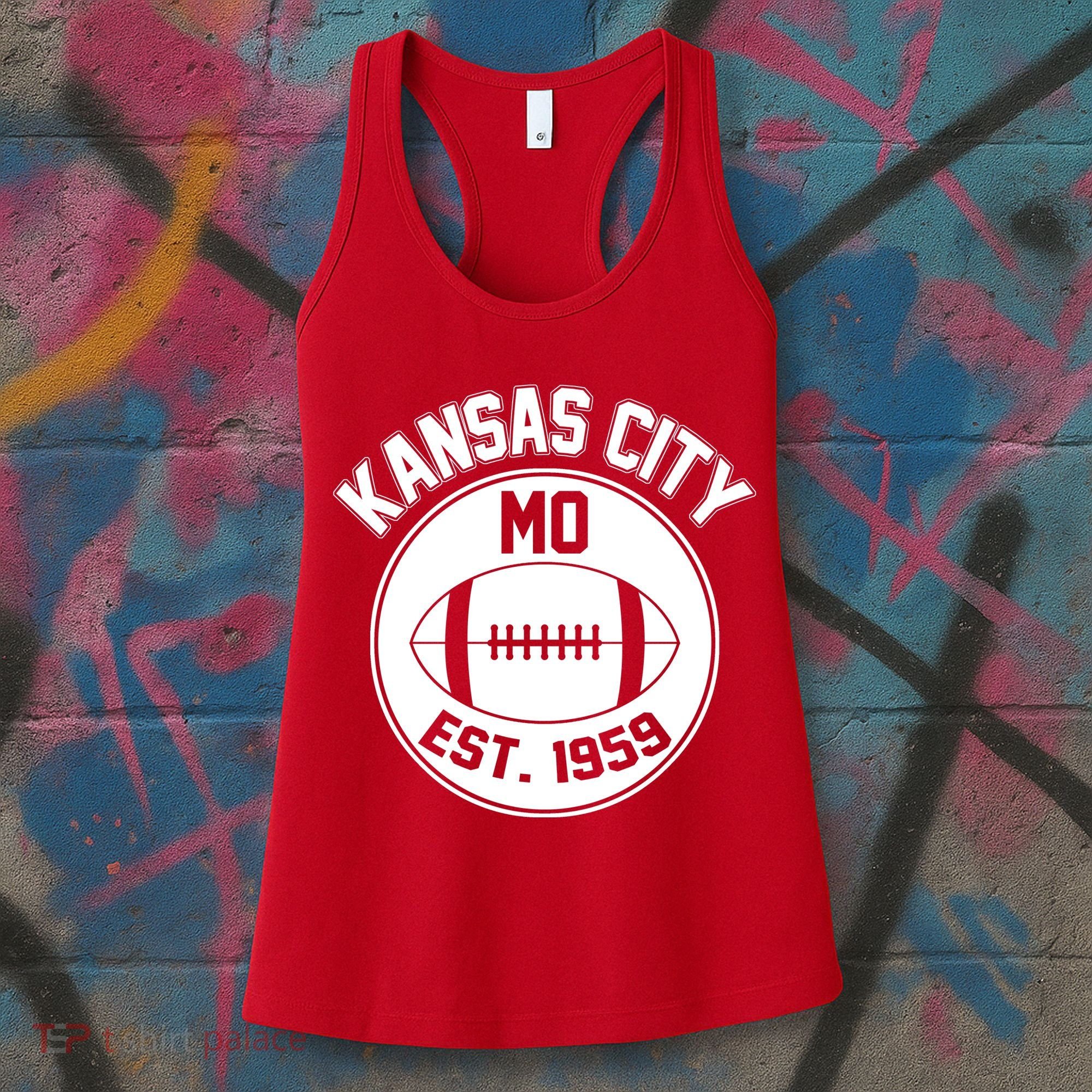 Kansas City Football MO Retro Chief Women's Tank Top